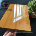 indoor use furniture  cabinet board wood grain  color 18mm thickness high glossy UV MDF BOARD